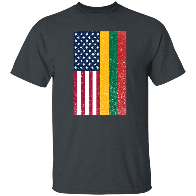 USA Lithuania Flag - Men's Basic Short Sleeve T-Shirt