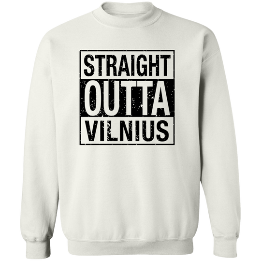 Straight Outta Vilnius - Men/Women Unisex Basic Crewneck Pullover Sweatshirt
