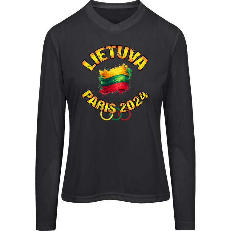 Team Lietuva 2024 Olympics - Women's Long Sleeve Activewear Moisture Wicking Tee