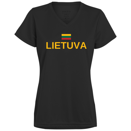 Lietuva - Women's Augusta Activewear V-Neck Tee
