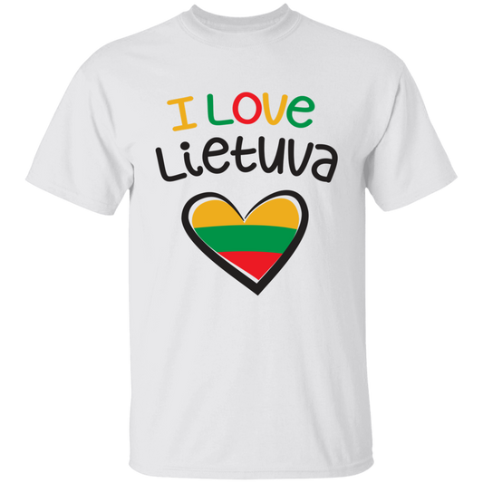 I Love Lietuva - Boys/Girls Youth Basic Short Sleeve T-Shirt