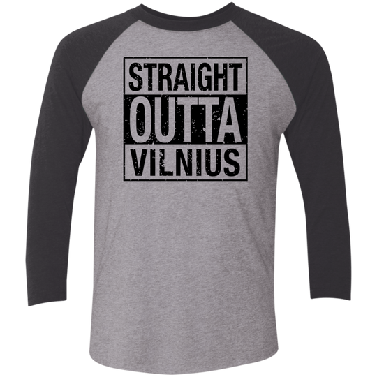 Straight Outta Vilnius - Men's Next Level Premium 3/4  Sleeve