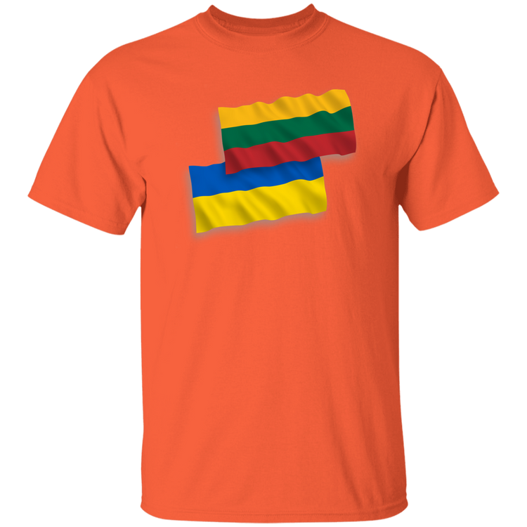 Lithuania Ukraine Flag - Men's Basic Short Sleeve T-Shirt
