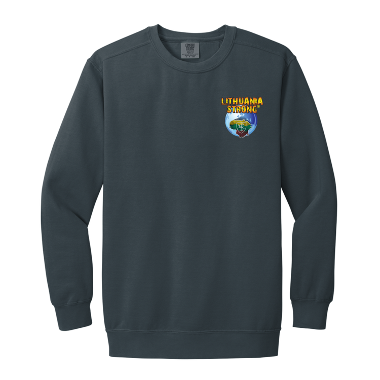 Lithuania Strong - Men/Women Unisex Soft-Washed Crewneck Sweatshirt