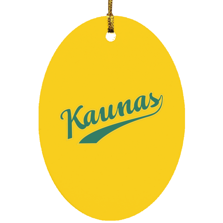 Kaunas - MDF Oval Ornament