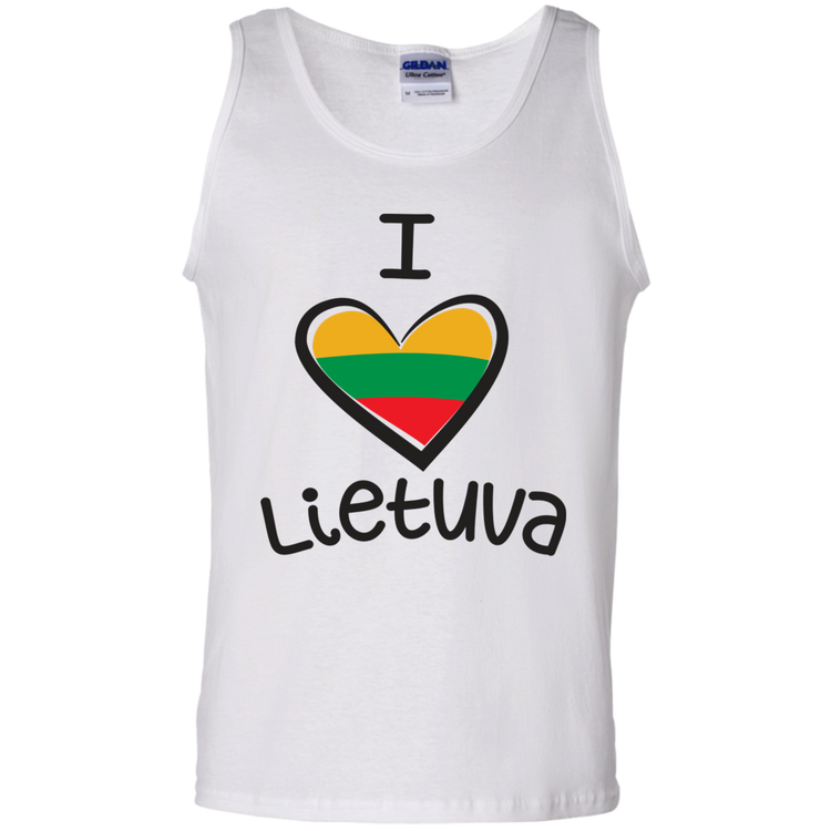 I Love Lietuva - Men's Basic 100% Cotton Tank Top