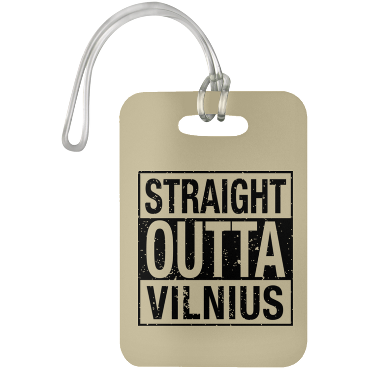 Straight Outta Vilnius - Luggage Bag Tag