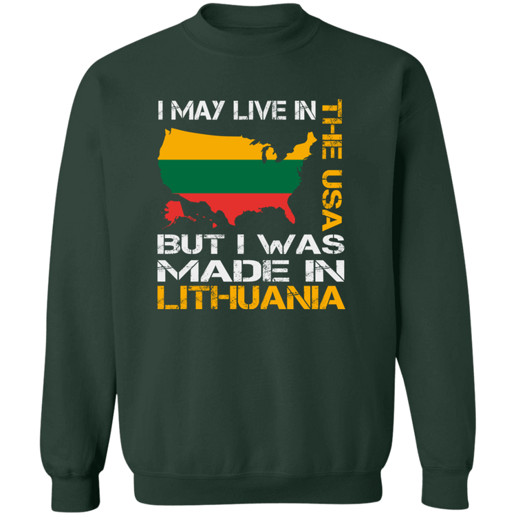 Made in Lithuania - Men/Women Unisex Comfort Crewneck Pullover Sweatshirt