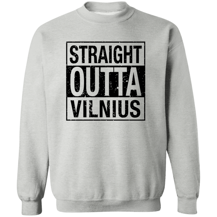 Straight Outta Vilnius - Men/Women Unisex Basic Crewneck Pullover Sweatshirt