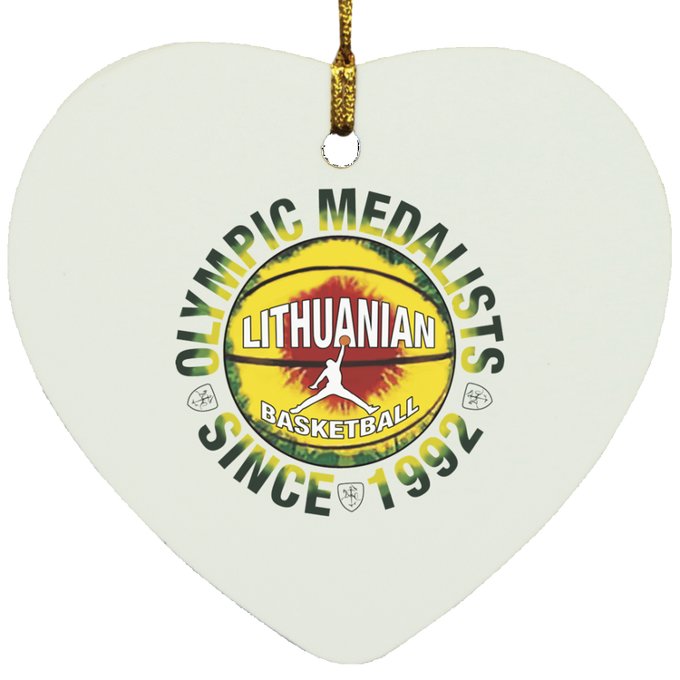 Olympic Medalists - MDF Heart Ornament