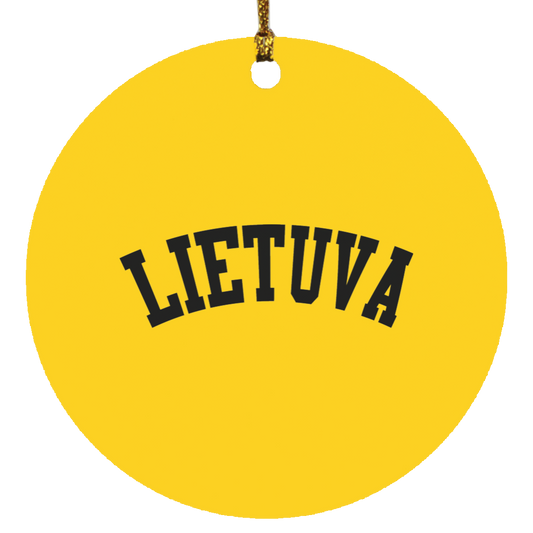 Lietuva - MDF Circle Ornament