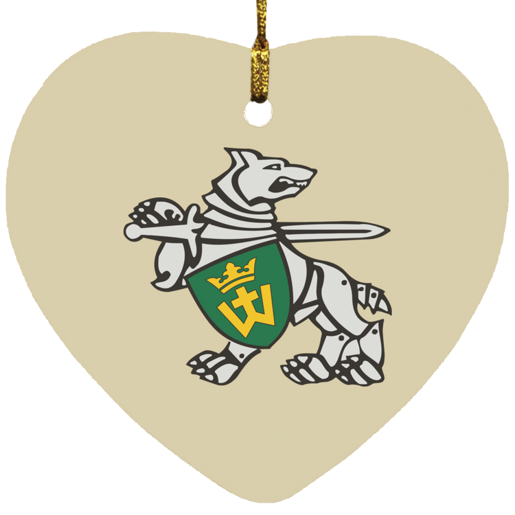 Iron Wolf Mindaugas - MDF Heart Ornament