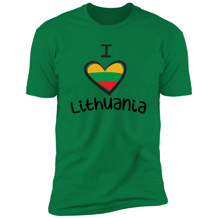 I Love Lithuania - Men's Next Level Premium Short Sleeve T-Shirt