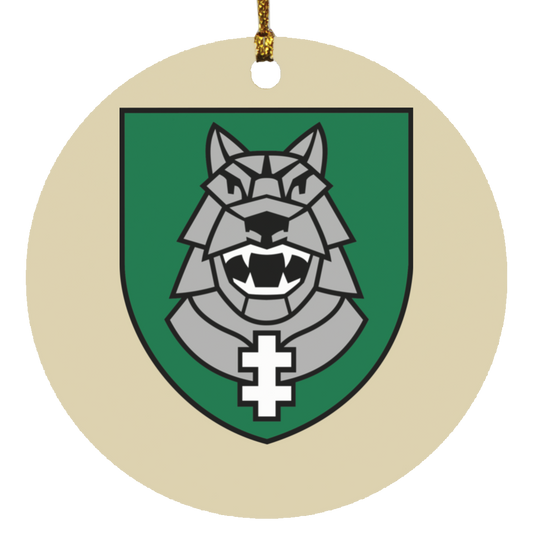 Gelezinis Vilkas - MDF Circle Ornament