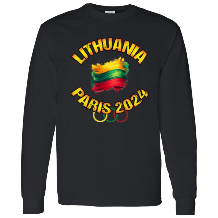 Team Lithuania 2024 Olympics - Men's Classic Cotton Long Sleeve T