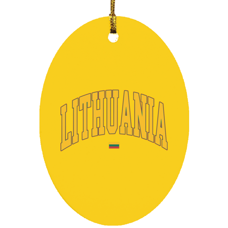 Lithuania - MDF Oval Ornament