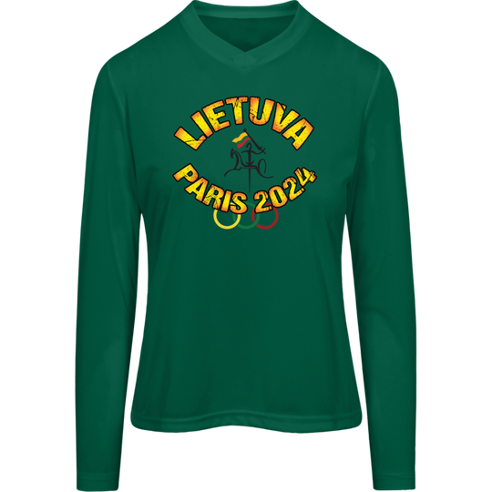 Team Lietuva 2024 Vytis - Women's Long Sleeve Activewear Moisture Wicking Tee