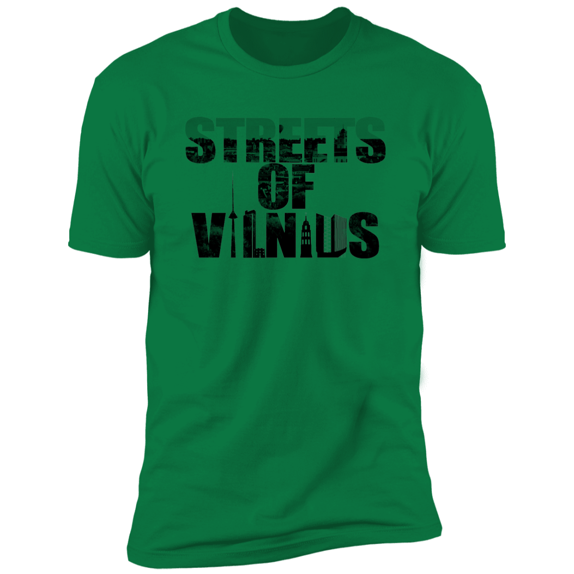 Streets of Vilnius - Men's Next Level Premium Short Sleeve T-Shirt