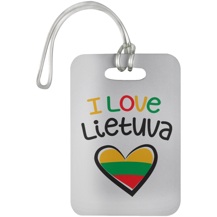 I Love Lietuva - Luggage Bag Tag