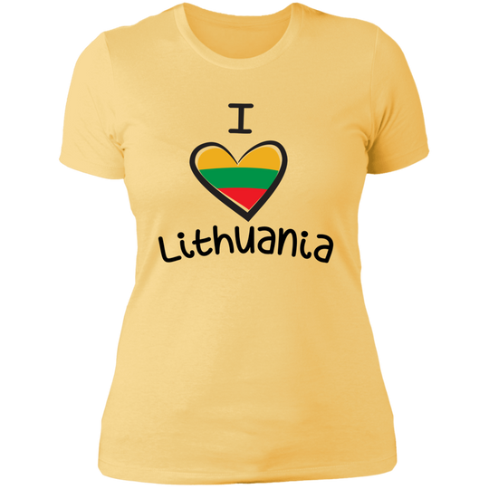 I Love Lithuania - Women's Next Level Boyfriend Tee