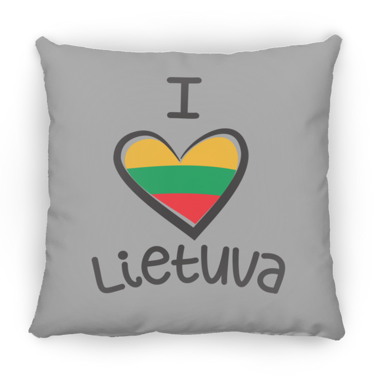 I Love Lietuva - Small Square Pillow
