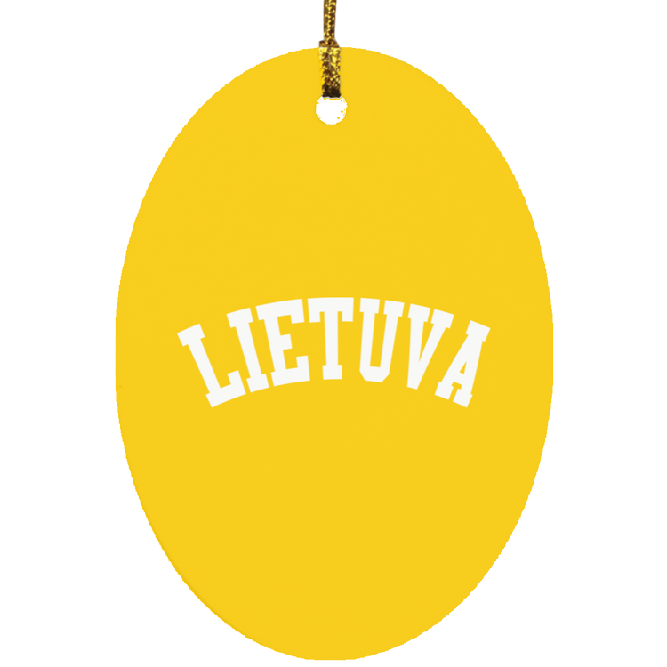 Lietuva - MDF Oval Ornament