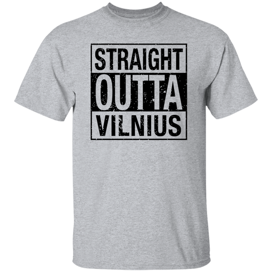 Straight Outta Vilnius - Men's Basic Short Sleeve T-Shirt