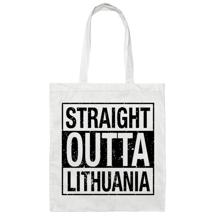 Straight Outta Lithuania - Canvas Tote Bag