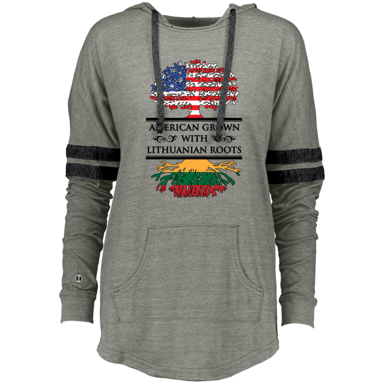 American Grown Lithuanian Roots - Women's Lightweight Pullover Hoodie T