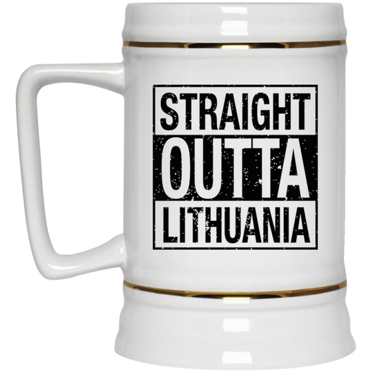 Straight Outta Lithuania - 22 oz. Ceramic Stein