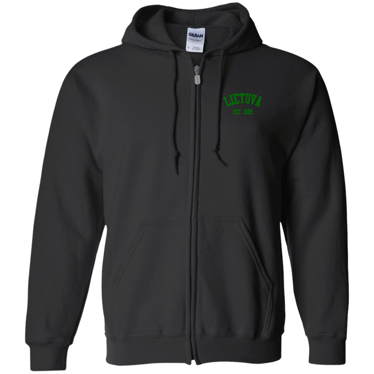 Lietuva Est. 1009 - Men/Women Unisex Comfort Full-Zip Hoodie