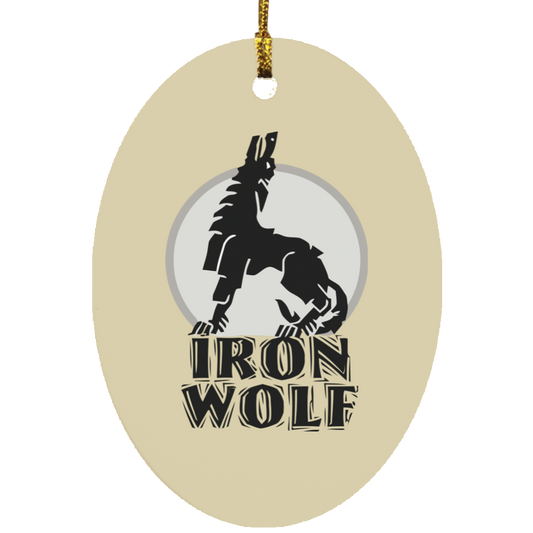 Iron Wolf LT - MDF Oval Ornament