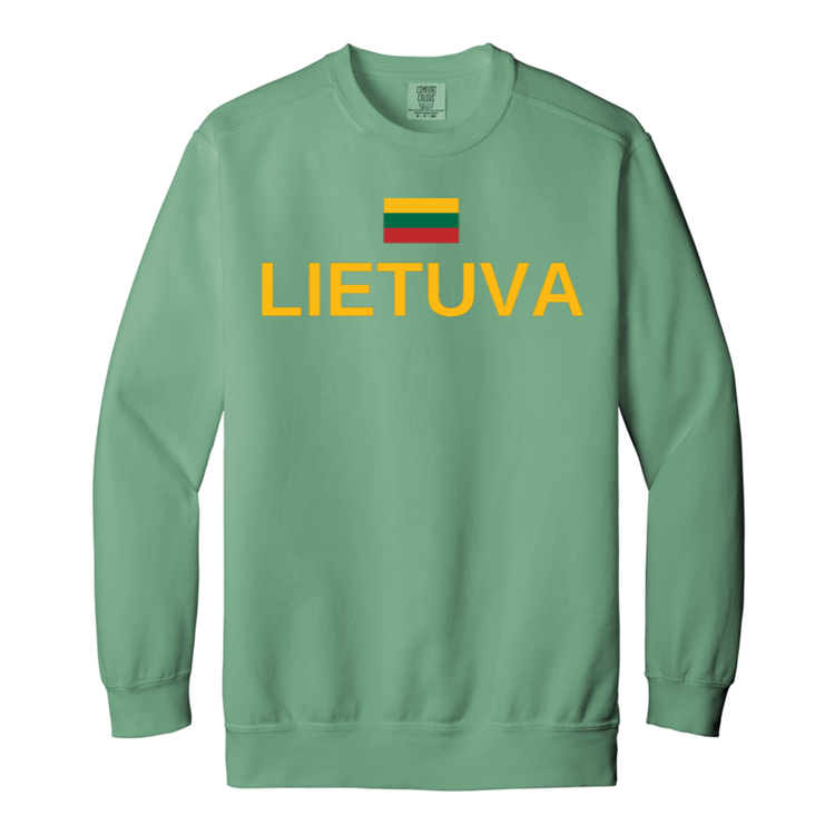 Lietuva Jersey - Men/Women Unisex Soft-Washed Crewneck Sweatshirt