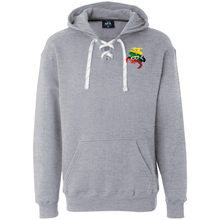 Lithuanian Knight 100 - Men's Heavyweight Pullover Lace Hoodie