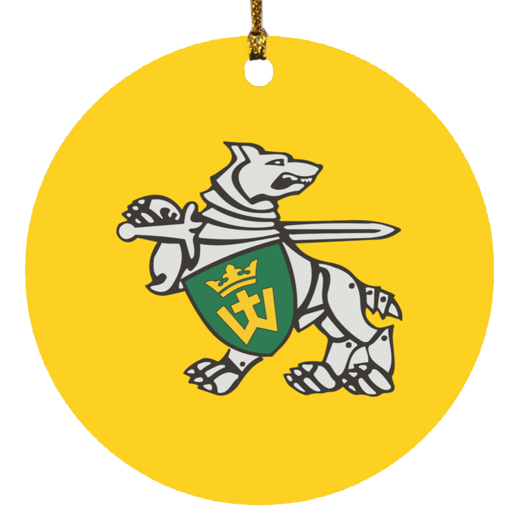 Iron Wolf Mindaugas - MDF Circle Ornament
