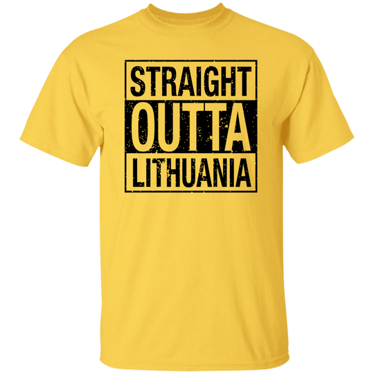 Straight Outta Lithuania - Men's Basic Short Sleeve T-Shirt