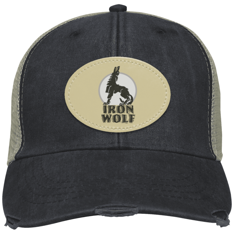 Iron Wolf LT - Distressed Ollie Cap - Oval Patch