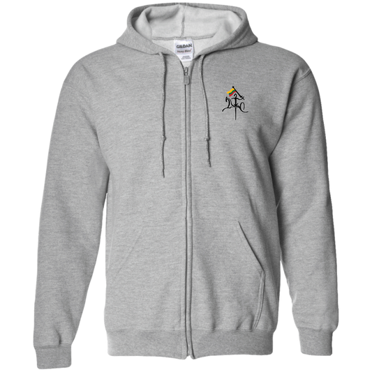 Vytis With Lithuanian Flag - Men's Basic Full-Zip Hoodie