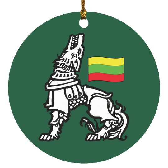 Iron Wolf Lietuva - MDF Circle Ornament
