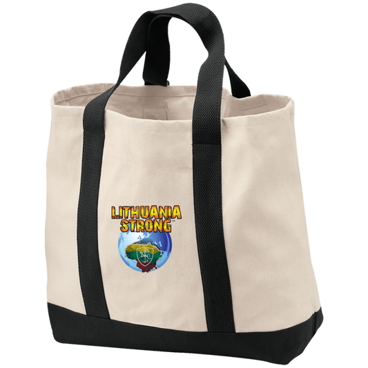 Lithuania Strong - 2-Tone Shopping Tote