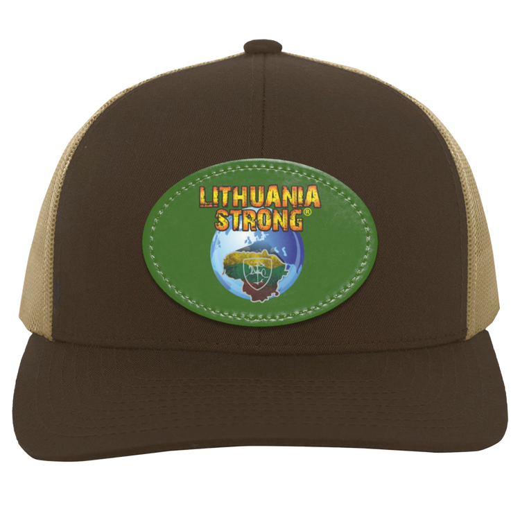 Lithuania Strong - Trucker Snap Back - Oval Patch