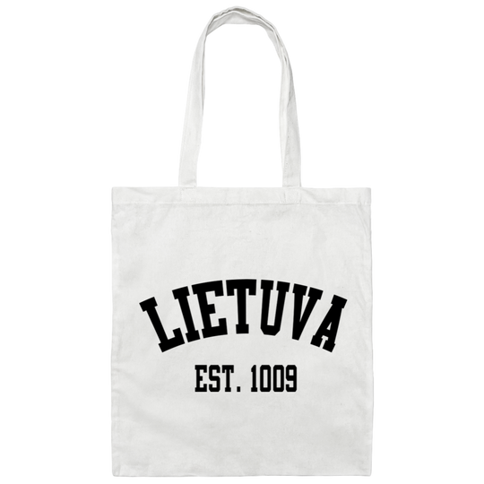 Lietuva Est. 1009 - Canvas Tote Bag