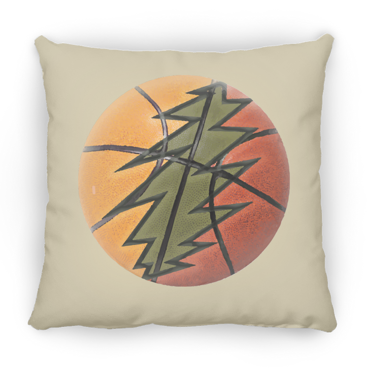 Basketball Bolt - Small Square Pillow