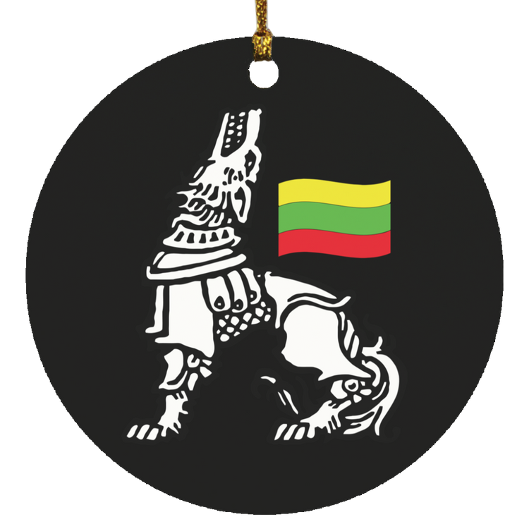 Iron Wolf Lietuva - MDF Circle Ornament