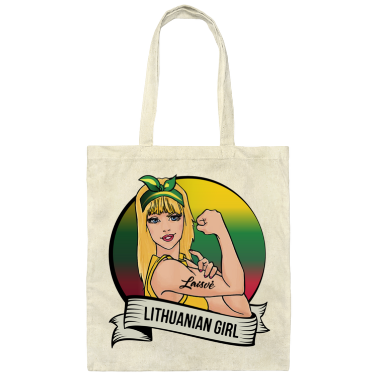 Lithuanian Girl - Canvas Tote Bag