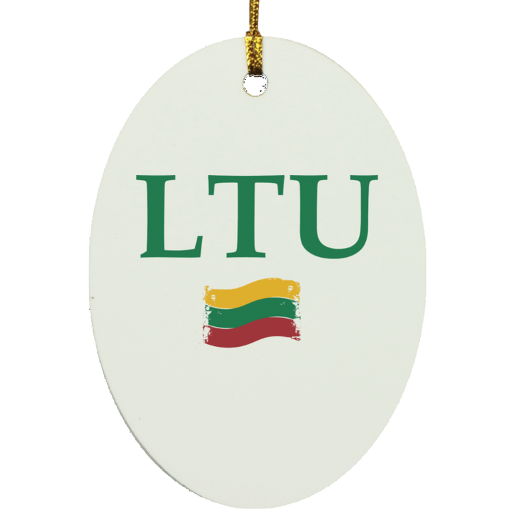 Lietuva LTU - MDF Oval Ornament
