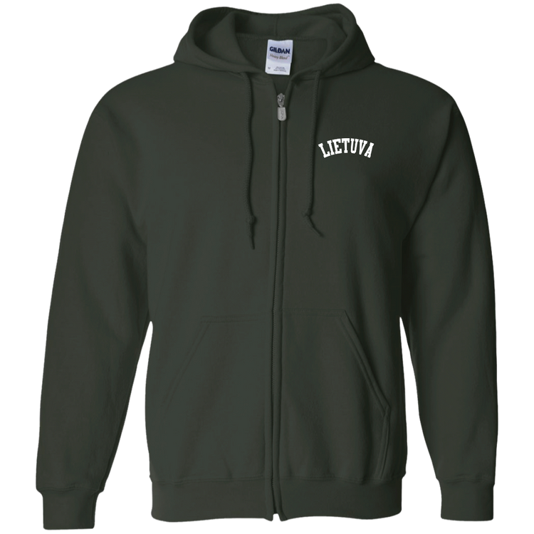 Lietuva - Men/Women Unisex Comfort Full-Zip Hoodie