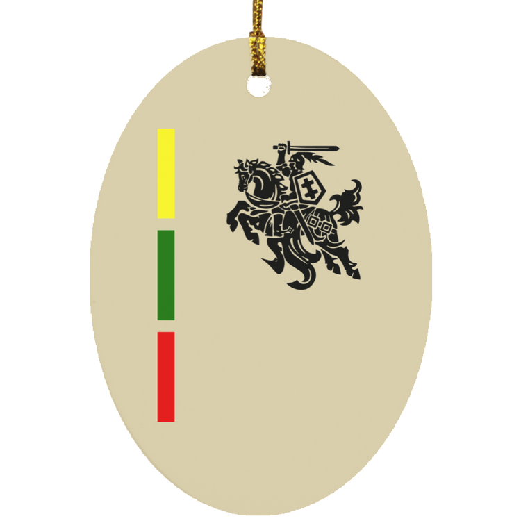 Warrior Vytis - MDF Oval Ornament