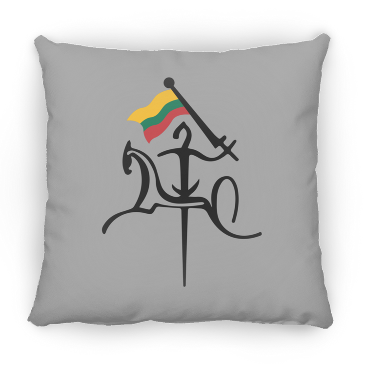 Vytis with Flag - Large Square Pillow