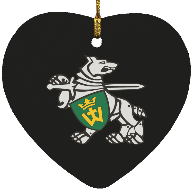 Iron Wolf Mindaugas - MDF Heart Ornament